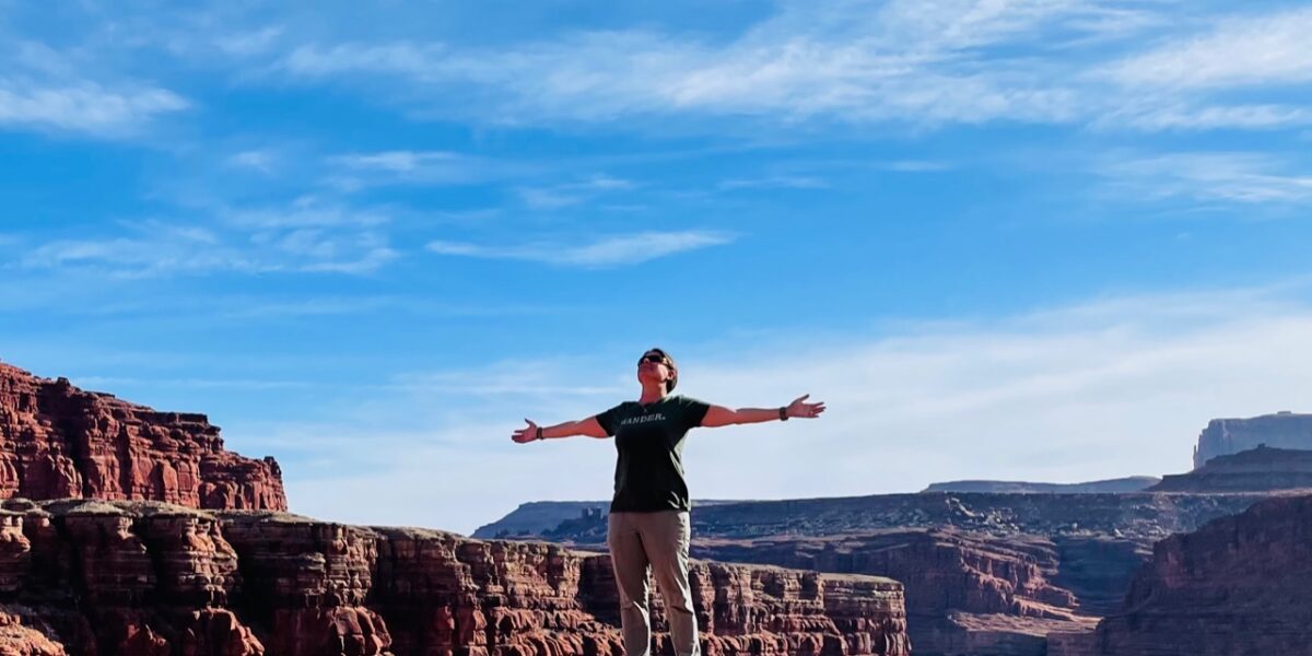 Standing on the edge (or on top) of the world