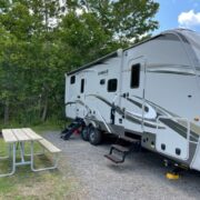 RV parked at campground