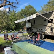 Camp set up at campground