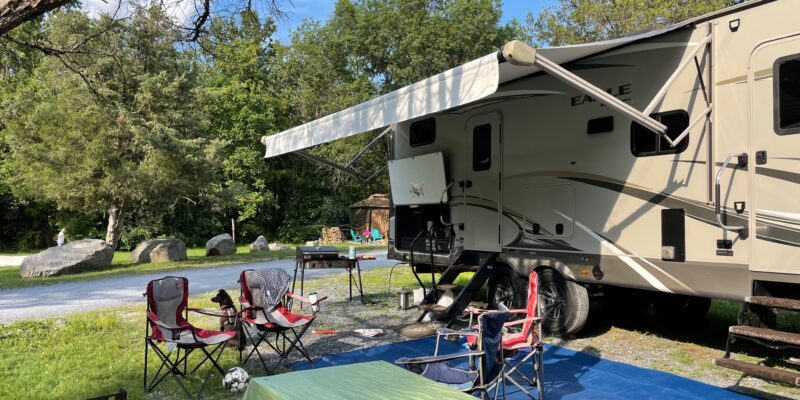 Camp set up at campground