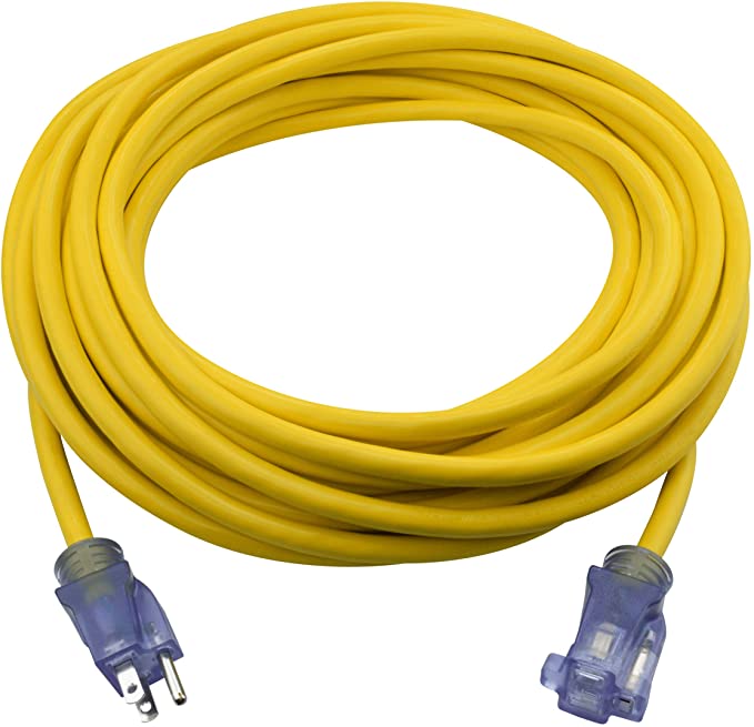 Lighted extension cord