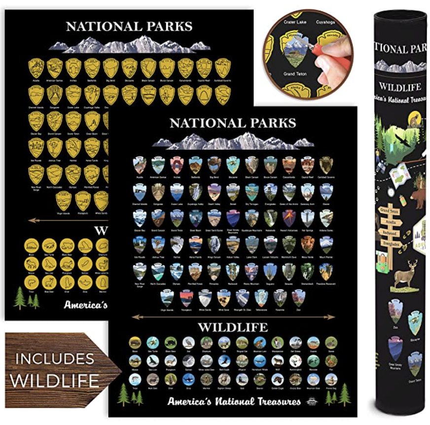 National Park Scratch-Off gift idea for RV owners