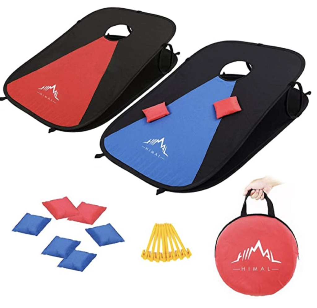 Portable cornhole gift idea for RV owners